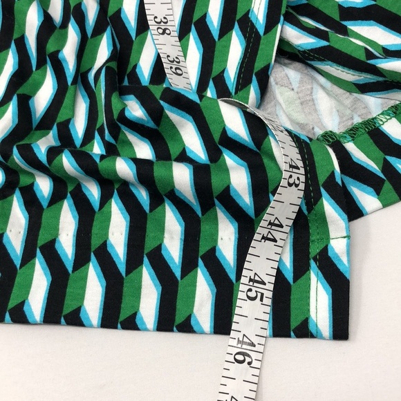 2/$30 NWT Diane Von Furstenberg Dress Long Sleeve Midi Arrow Green Wrap XXS DVF - Picture 8 of 10